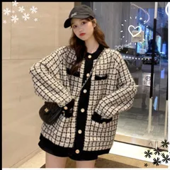 ❤︎ツイードカーディガン❤︎白　ジャケット　韓国ファッション　トップス