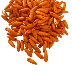 【 オレンジ 】 くさび形 民族風 小さいビーズ 【10g/150～160粒】 ネイティブ風 アクリルビーズ