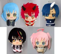 【中古】ぬいぐるみマスコット・ぬいぐるみバッジ 全5種セット ちびぐるみ 「転生したらスライムだった件」 ナムコ・ソユー限定