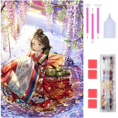 【在庫処分】30x40cm 家用装飾 芸術品 全面貼り付けタイプ ダイヤモンド塗装 手作り絵画手芸キット DIY 5Dモザイクアート ダイアモンドビーズ絵画キット アニメ女の子 キット ダイヤモンドアート ダイヤモンドアート Rinimie