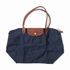 ロンシャン LONGCHAMP バッグ ハンドバッグ トートバッグ Mサイズ LE PLIAGE ル プリアージュ ネイビー メンズ レディース 【中古】