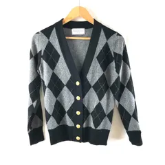 ドゥーズィエムクラス　カシミヤ　ウール　金ボタン　カーディガン　グレー ドゥーズィエムクラス カシミヤ ウール 金ボタン カーディガン