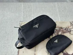 【今日特価】Prada Nylon Cosmetic Pouch プラダ ナイロン コスメポーチ（25×14cm）-MM輸入