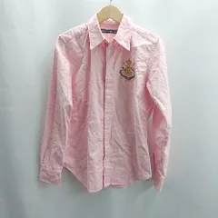 ◇ Θ RALPH LAUREN SPORT スポーツ ロゴ刺<!-利用不可文字-!> 長袖 シャツ サイズ 8 レッド系 メンズ E  【1502030042733】