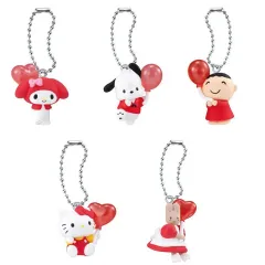 【中古】キーホルダー 全5種セット 「サンリオキャラクターズ カラーコレクションチャーム～Red～」