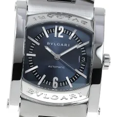 正規品 BVLGARI ブルガリ アショーマ メンズ腕時計 美品 楽天市場】BVLGARI ブルガリ アショーマ デイト ネイビー文字盤