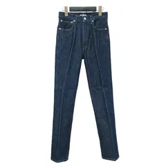 AURALEE オーラリー パンツ インディゴ ネイビー 紺 サイズ:24(XS) / ハードツイスト デニム 5ポケット パンツ A00P02DM / ストレート センタープレス コットン / ボトムス ジーンズ ジーパン【レディース】【中古】のサムネイル