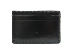 ■美品■ COACH コーチ レザー カードケース カード入れ パスケース 定期入れ メンズ レディース ブラック系 DY0427