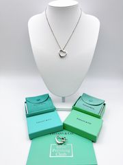 Tiffany＆Co/ティファニー　Open heart/オープンハート　22ｍｍ　ダブルオープンハート/ネックレストップセット　Elsa Peretti/エルサ・ペレッティ　ネックレス　シルバー925/silver925　FC-sgc002