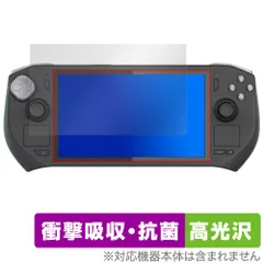 ZOTAC ZONE Handheld Gaming Console ZGC-G1A1W 保護フィルム OverLay Absorber 高光沢 for ゾタック 携帯ゲーム機 衝撃吸収 目に優しい