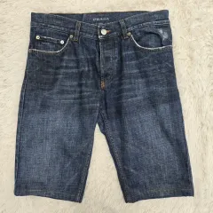 PRADA プラダ デニムショートパンツ Prada デニムショートパンツ | ブルー | FARFETCH JP