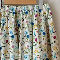 【green label relaxing グリーンレーベルリラクシング】リバティ　Spring Garden スプリングガーデン柄　スカート　サイズ38