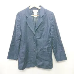 ◇ ⊇ Eddie Bauer エディー バウアー リネン100% 長袖 テーラードジャケット サイズ4 ネイビー レディース E  【1412260015646】のサムネイル