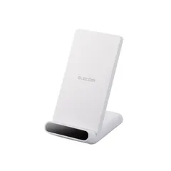 Qi規格対応ワイヤレス充電器(5W・2枚コイル・スタンドタイプ) ELECOM エレコム W-QS09WH 【５営業日以内発送】 【佐川急便にて発送】