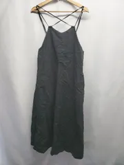 ◇ ⊂ URBAN RESEARCH DOORS アーバンリサーチ ロング丈 キャミソール ワンピース サイズ1 ブラック系 レディース E  【1507230014559】