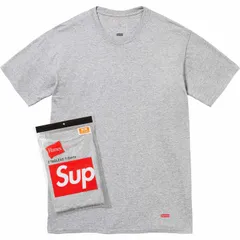 2XL Supreme®/Hanes® Tagless Tees (2 Pack) Tシャツ Gray Grey グレイ グレー