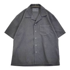 Sans limite オープンカラー シャツ　グレー　半袖 Sans limiteシャンブレー オープンカラー シャツ グレー 半袖 - メルカリ