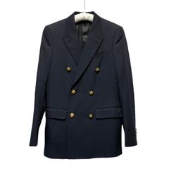 ◆CELINE◆ ロングブレザー / ダイアゴナルウール 矢田亜希子さん愛用【CELINE】ダブルブレスト ロングブレザー