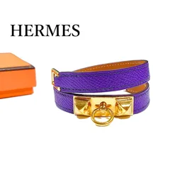 保管品/良品/CH】HERMES エルメス リヴァル 2連 保護シール付き