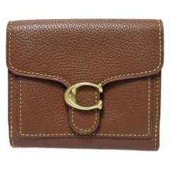 COACH(コーチ) Wホック財布 タビー スモール ウォレット 76527 ブラウン レザー
