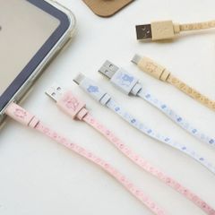 【新品】 Fuku Fuku Nyanko (フクフクニャンコ) フラットケーブル 猫 ねこ ネコ かわいい スマホ スマートフォン Android （アンドロイド） USB Type-C