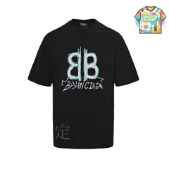 【今日WTO】Balenciaga バレンシアガ 手描き文字 T シャツ-SE52