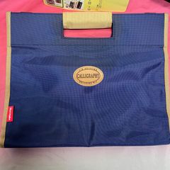 呉竹 Kuretake 書道バックのみ　青　スタイリッシュ