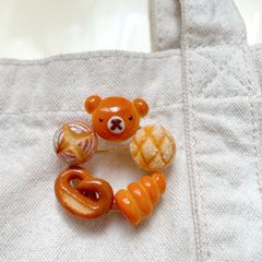 ミニチュアパン　リングブローチ　小サイズ　6-1