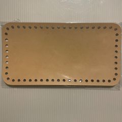 【編み物作品用底板】21cm×11cm目ベージュ nozomiさん製作 ロシアヤーン かぎ針編み ハンドメイド バッグ 糸 tシャツヤーン ズパゲッティ