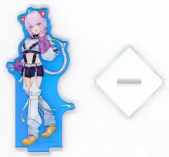 【中古】アクリルスタンド・アクリルパネル 猫又おかゆ(左向き) オーロラアクリルスタンド 「一番くじ ホロライブ ～Cyberpunk Style～」 アクリルスタンド賞