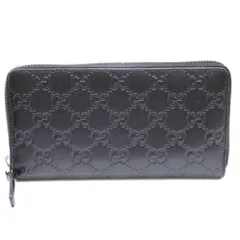 グッチ ラウンドファスナー 長財布 黒 ブラック系 GUCCI レディース