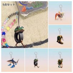 5点セット LiriLi Larlla　tralalero tralala キーホルダー ストラップ アクリル板 brainrot