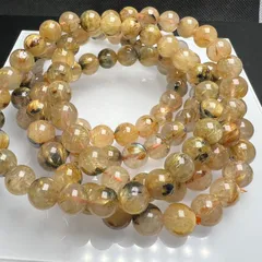 ⭐︎【天然】タイチンルチルクオーツ ブレスレット 8.6mm 22.2g
