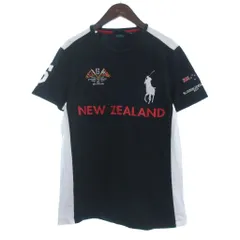 ポロ バイ ラルフローレン Polo by Ralph Lauren Tシャツ カットソー 半袖 ビッグポニー 刺繍 クルーネック M 黒 ブラック ■GY99