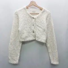 ◇ ⊇ mystic ミスティック 長袖 カーディガン サイズF ホワイト系 レディース E  【1501160032942】