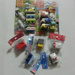 消しゴム　乗り物セット　まとめ売り