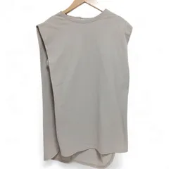 【211662】Samansa Mos2 blue サマンサ モスモス ブルー  ノースリーブ　カットソー　チュニック丈  ・ ベージュ