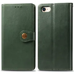 【迅速発送】for iPhone SE 第3世代 (2022) / iPhone SE 第2世代 (2020) / iPhone8 / iPhone7 ケース 手帳型 ビジネスフリップノートレザーケースシンプルなレトロなファッション携帯電話ケース防水と汚れた携