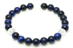 【8mm_Simple_3´sブレスレット】 ラピスブルータイガーアイ 南アフリカ産 風水 パワーストーン