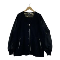 COMME des GARCONS HOMME 23AW 綿ナイロンツイルブルゾン L ブラック