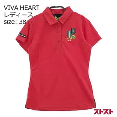 VIVA HEART ビバハート 半袖ポロシャツ レッド系 38 [240001963883]#