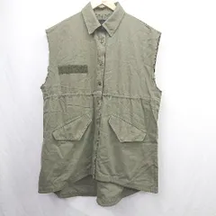 ◇ ⊇ JEANASIS ジーナシス ベスト サイズF カーキ系 レディース E  【1504240023311】