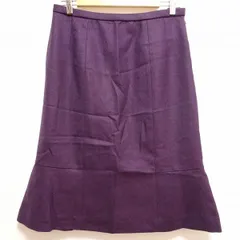 #wnc レリアン Leilian スカート 13 紫 大きいサイズ ツイード 無地 レディース [846985]