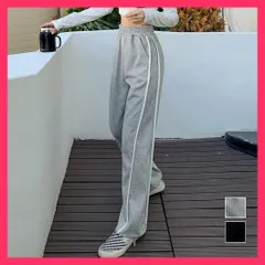 【スタッフおすすめ！】 スウェットパンツ レディースロングパンツ ストリート服春秋冬/スポーツパンツ無地/イージーパンツ通学 韓国風 セミワイドパンツ ハイウエスト おすすめ おしゃれ　かわいい　人気 1ZHJF-025