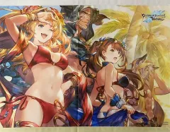 【中古】タペストリー ゼタ＆バザラガ＆ベアトリクス＆ユーステス 描き下ろしB2タペストリー 「PS4ソフト GRANBLUE FANTASY-グランブルーファンタジー ヴァーサス プレミアムBOX」 ソフマップ購入特典