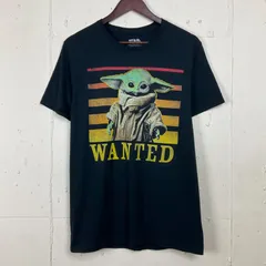 STAR WARS スターウォーズ ベビーヨーダ 映画 ムービー Tシャツ 古着 メンズM ブラック 黒【f240429006】