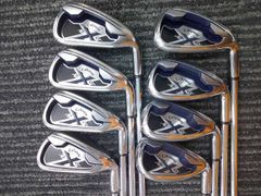 中古 アイアンセット キャロウェイ X-20/Callaway Uniflex Steel/S/27[1216]■博多