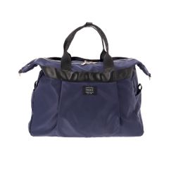 Emporio Armani エナメル ボストンバッグ ネイビー - メルカリ