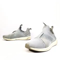 履き心地◎ラクチン◎【PUMA】プーマ スニーカー ローカット シューズ スリッポン 19296805 軽量 デイリー カジュアル ラフ SOFTFOAM スポーティ IMALCOMFORT ロゴ グレー レディース サイズ 23.5cm /M34986HH