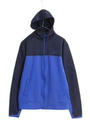 【お得なクーポン配布中!】 ノースフェイス フルジップ 裏 フリース フード パーカー メンズ M The North Face アウトドア ジャージ 素材 ストレッチ 薄手 2トーン 青